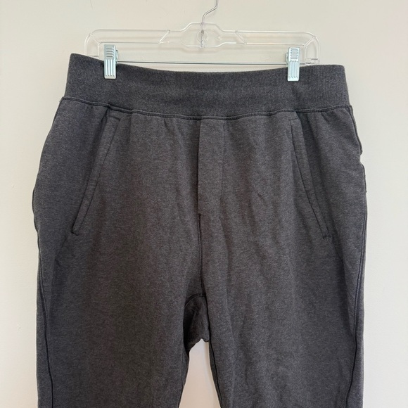 Lululemon Men’s Gray Athletic Cotton Jogger Sweatpants Zip Pockets Size Large - Picture 2 of 11